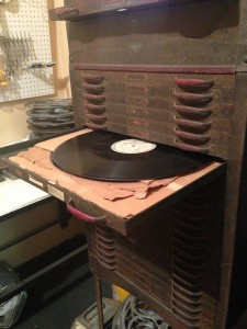 Loew's Jersey, original Vitaphone disc storage cabinet